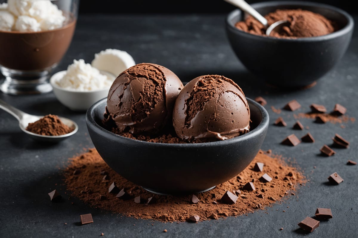 Lactose-Free Chocolate Ice Cream