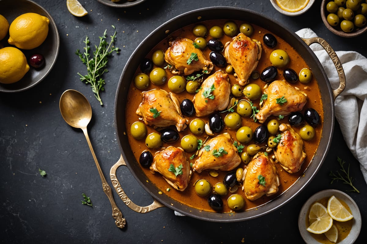 Chicken Tagine with Preserved Lemon and Olives